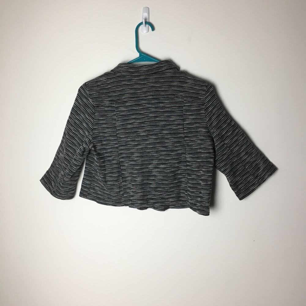 Notations Cropped Jacket Black Gray MP - Picture 8 of 8